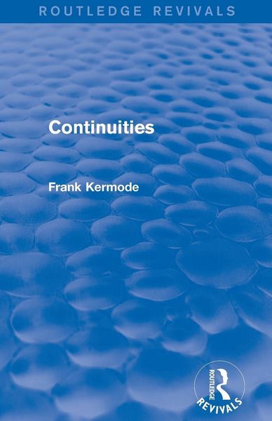 Produktbild: Continuities (Routledge Revivals)