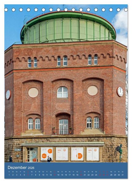 Produktbild: Wassert&uuml;rme im Ruhrgebiet (Tischkalender 2026 DIN A5 hoch), CALVENDO Monatskalender