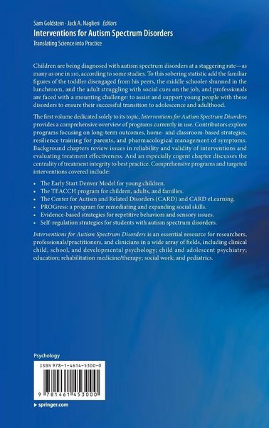 Produktbild: Interventions for Autism Spectrum Disorders
