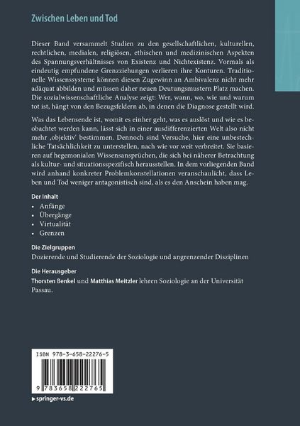 Produktbild: Zwischen Leben und Tod