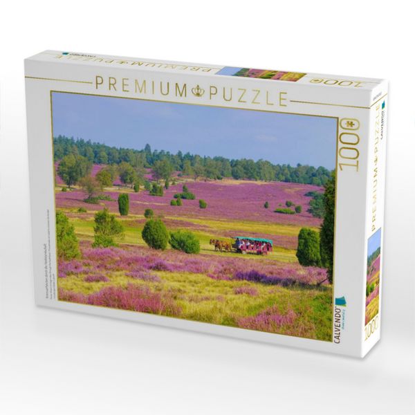 Produktbild: CALVENDO Puzzle Kremserfahrten durch die Heidelandschaft | 1000 Teile Lege-Gr&ouml;&szlig;e 64x48cm Foto-Puzzle f&uuml;r gl&uuml;ckliche Stunden