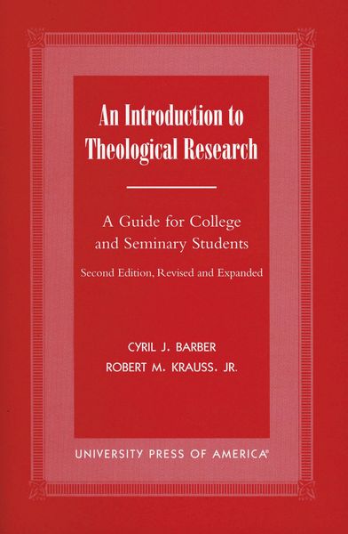 Produktbild: An Introduction To Theological Research