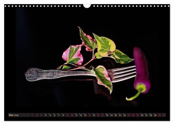 Produktbild: Scharfe Chili Fantasien - Creative Food Design (Wandkalender 2026 DIN A3 quer), CALVENDO Monatskalender