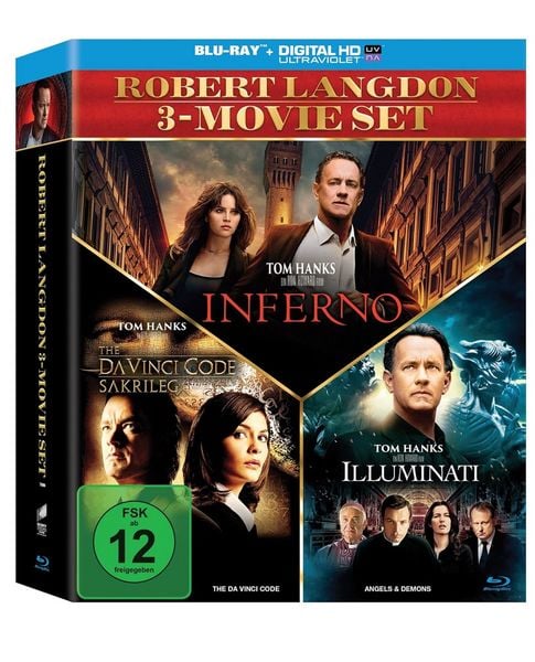 Produktbild: The Da Vinci Code - Sakrileg / Illuminati / Inferno [3 BRs]