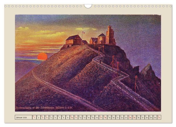 Produktbild: Gru&szlig; von der Schneekoppe (Wandkalender 2026 DIN A3 quer), CALVENDO Monatskalender