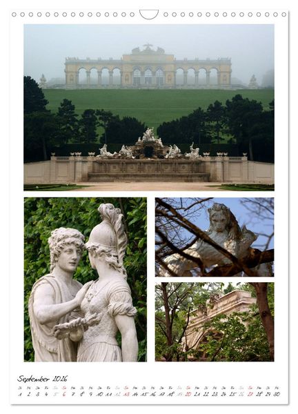 Produktbild: Schloss Sch&ouml;nbrunn im Wandel der Jahreszeiten (Wandkalender 2026 DIN A3 hoch), CALVENDO Monatskalender