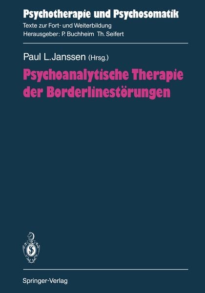 Produktbild: Psychoanalytische Therapie der Borderlinest&ouml;rungen