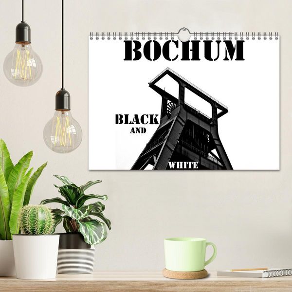Produktbild: Bochum Black and White (Wandkalender 2026 DIN A4 quer), CALVENDO Monatskalender