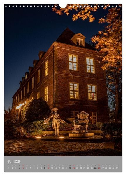 Produktbild: Kiel im Dunkeln. (Wandkalender 2026 DIN A3 hoch), CALVENDO Monatskalender