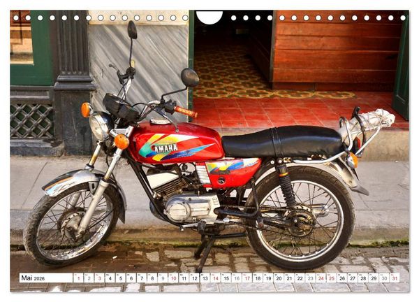 Produktbild: Zweirad Nostalgie - YAMAHA in Kuba (Wandkalender 2026 DIN A4 quer), CALVENDO Monatskalender