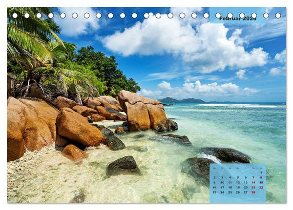 Produktbild: Ein Paradies aus Sand und Meer (Tischkalender 2026 DIN A5 quer), CALVENDO Monatskalender