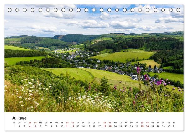 Produktbild: Westfeld-Ohlenbach im Wechsel der Jahreszeiten (Tischkalender 2026 DIN A5 quer), CALVENDO Monatskalender