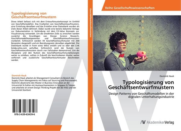 Produktbild: Typologisierung von Gesch&auml;ftsentwurfmustern