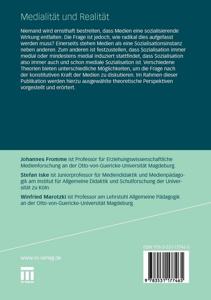Produktbild: Medialit&auml;t und Realit&auml;t