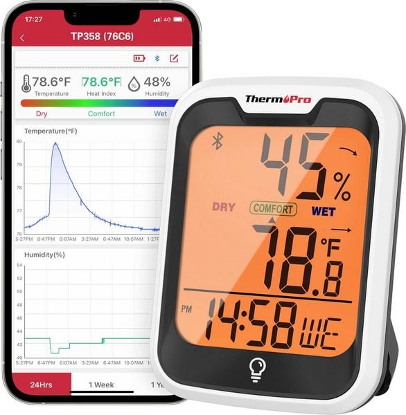 Produktbild: Thermpro Tp358 Therm-Pro Digitigal Hygro