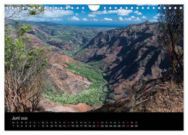 Produktbild: Hawaii - Kauai (Wandkalender 2026 DIN A4 quer), CALVENDO Monatskalender