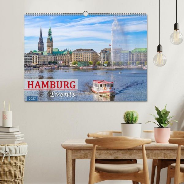 Produktbild: Hamburg Events (Wandkalender 2027 DIN A2 quer), CALVENDO Monatskalender
