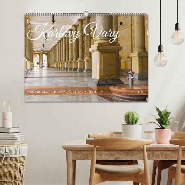 Produktbild: Karlovy Vary - Stadt der heilenden Quellen (Wandkalender 2026 DIN A2 quer), CALVENDO Monatskalender
