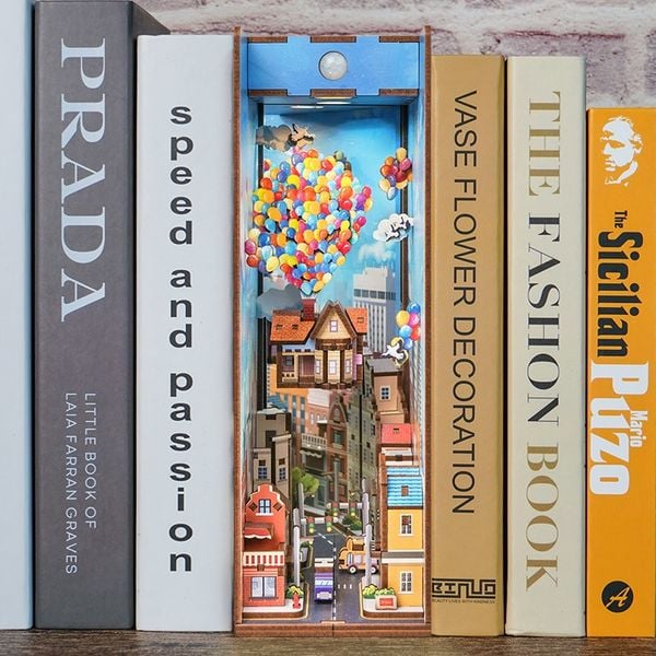 Book Nook DIY Bücherecke Travel with the Wind