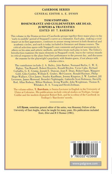 Produktbild: Tom Stoppard: Rosencrantz and Guildenstern are Dead, Jumpers and Travesties