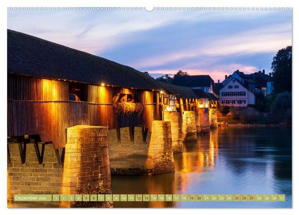 Produktbild: Bad S&auml;ckingen - Charmantes St&auml;dtchen am Rhein (hochwertiger Premium Wandkalender 2026 DIN A2 quer), Kunstdruck in Hochglanz
