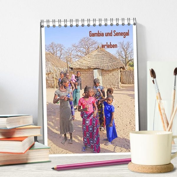 Produktbild: Gambia und Senegal erleben (Tischkalender 2026 DIN A5 hoch), CALVENDO Monatskalender