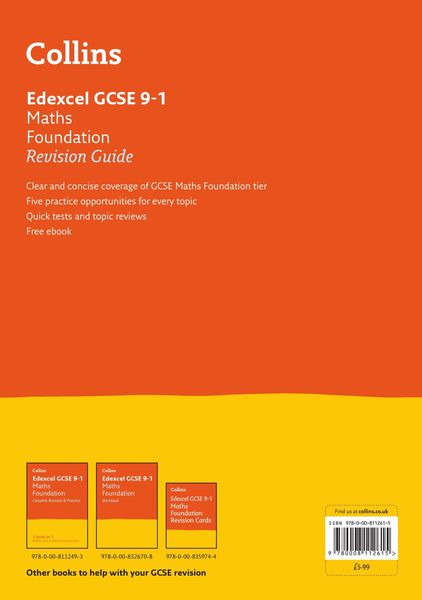 Produktbild: Edexcel GCSE 9-1 Maths Foundation Revision Guide