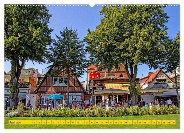Produktbild: Seebad Warnem&uuml;nde - Sehnsuchtsort an der Ostsee (hochwertiger Premium Wandkalender 2026 DIN A2 quer), Kunstdruck in Hochglanz
