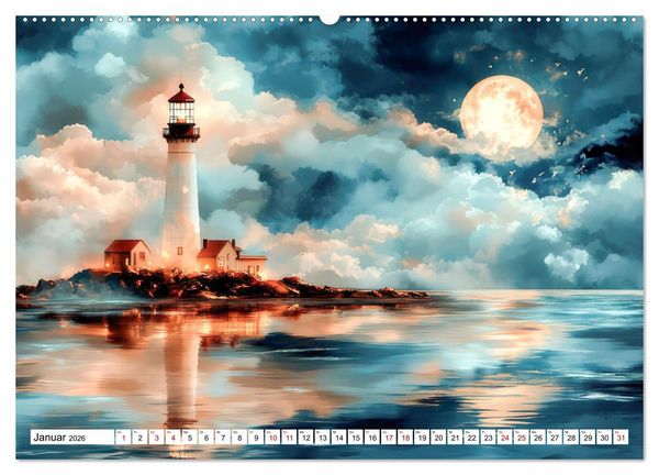 Produktbild: Wellenw&auml;chter (Wandkalender 2026 DIN A2 quer), CALVENDO Monatskalender