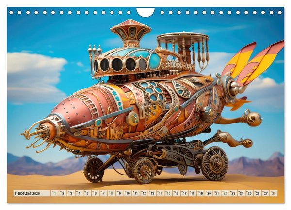 Produktbild: Luftschiff-Fantasie (Wandkalender 2026 DIN A4 quer), CALVENDO Monatskalender