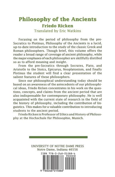 Produktbild: Philosophy of the Ancients