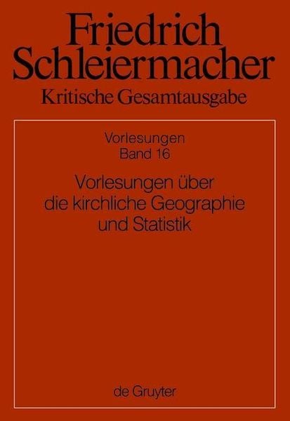 Produktbild: Vorlesungen &uuml;ber die kirchliche Geographie und Statistik