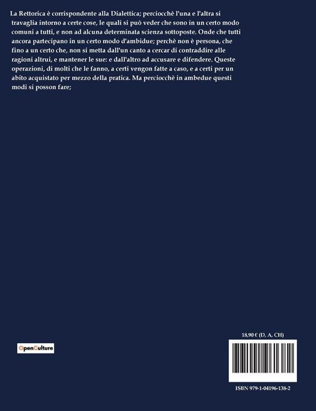 Produktbild: La rettorica