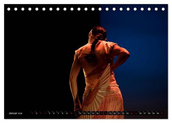 Produktbild: Flamenco. Spanischer Tanz (Tischkalender 2026 DIN A5 quer), CALVENDO Monatskalender
