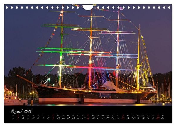 Produktbild: Boote und Schiffe auf Elbe und Ostsee (Wandkalender 2026 DIN A4 quer), CALVENDO Monatskalender