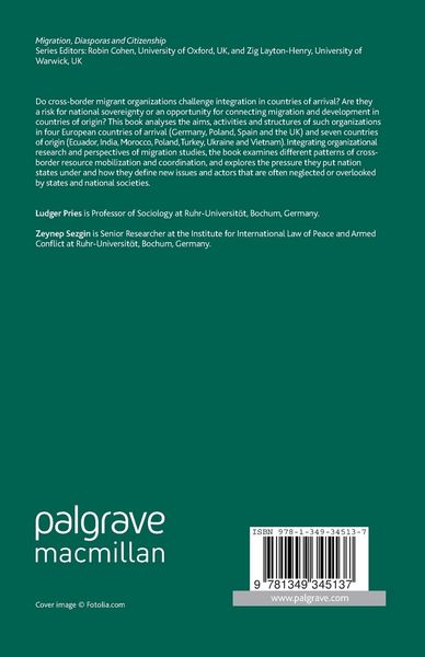 Produktbild: Cross Border Migrant Organizations in Comparative Perspective