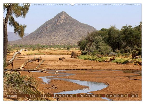 Produktbild: Ostafrikas Traumlandschaften. Kenia - Tansania - Sansibar - &Auml;thiopien (hochwertiger Premium Wandkalender 2026 DIN A2 quer), Kunstdruck in Hochglanz