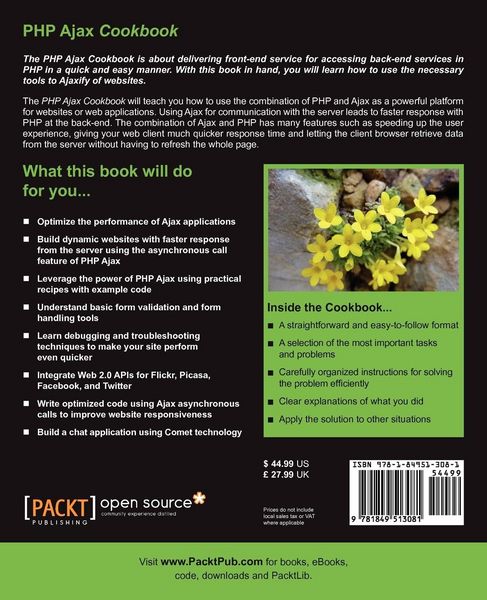 Produktbild: PHP Ajax Cookbook
