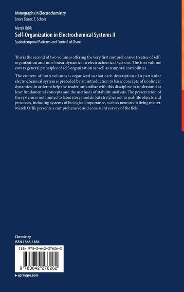 Produktbild: Self-Organization in Electrochemical Systems II
