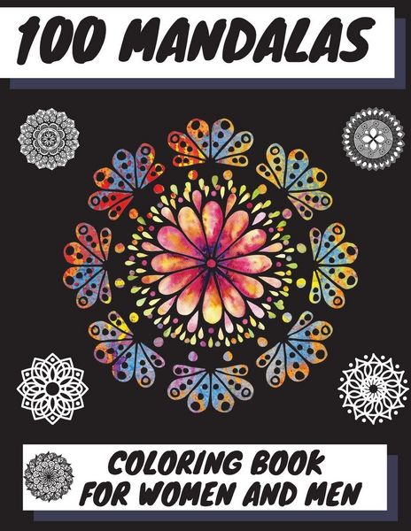 Produktbild: 100 Mandalas Coloring Book For Women and Men