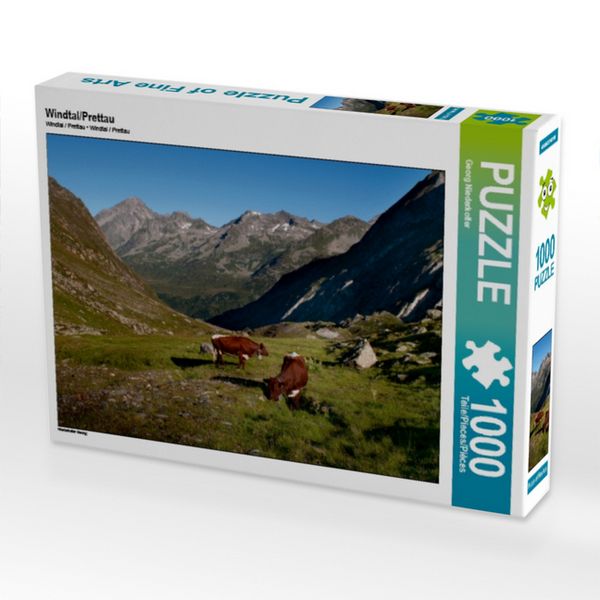 CALVENDO Puzzle Windtal/Prettau | 1000 Teile Lege-Größe 64x48cm Foto-Puzzle für glückliche Stunden