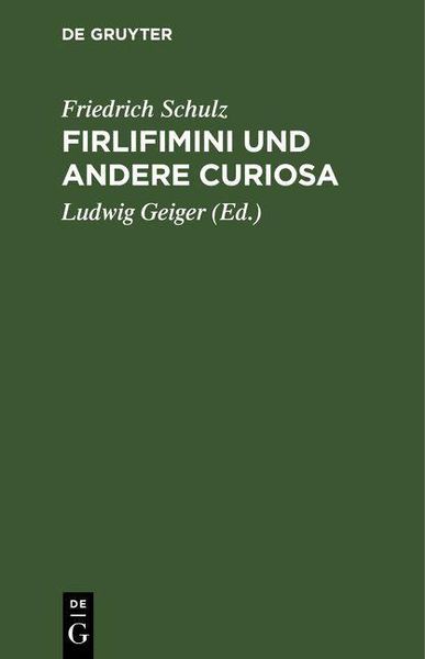 Produktbild: Firlifimini und andere Curiosa