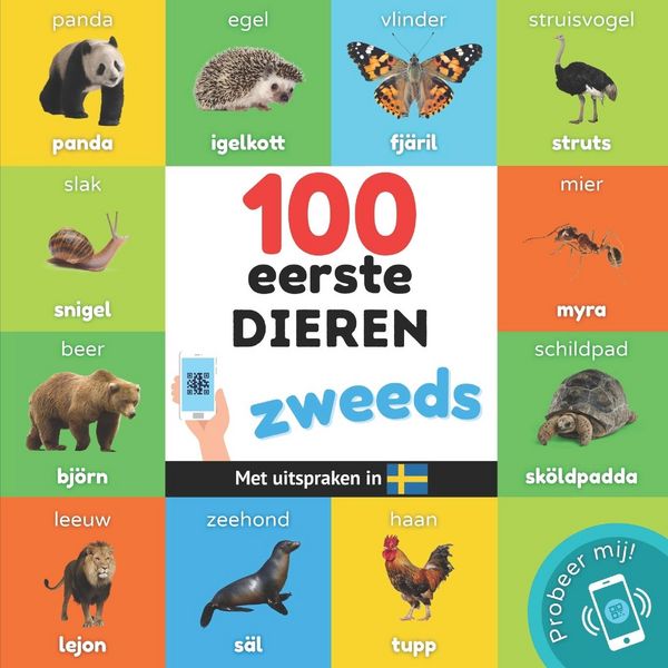 Produktbild: 100 eerste dieren in het zweeds