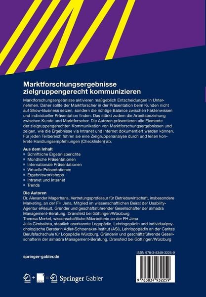 Produktbild: Marktforschungsergebnisse zielgruppengerecht kommunizieren