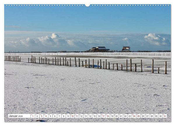 Produktbild: ST. PETER ORDING Strand und Meer (Wandkalender 2026 DIN A2 quer), CALVENDO Monatskalender