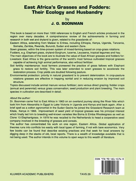 Produktbild: East Africa&rsquo;s grasses and fodders: Their ecology and husbandry