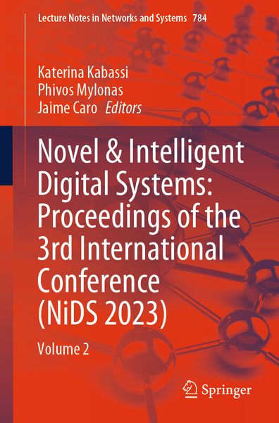 Produktbild: Novel & Intelligent Digital Systems: Proceedings of the 3rd International Conference (NiDS 2023)