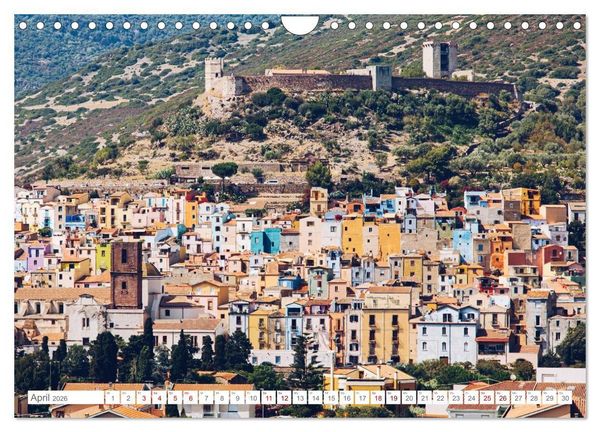 Produktbild: Sardinien. Sch&ouml;ne Landschaften und bunte St&auml;dte. (Wandkalender 2026 DIN A4 quer), CALVENDO Monatskalender
