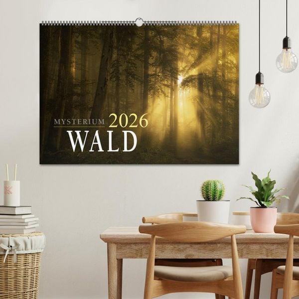 Produktbild: Mysterium Wald (Wandkalender 2026 DIN A2 quer), CALVENDO Monatskalender