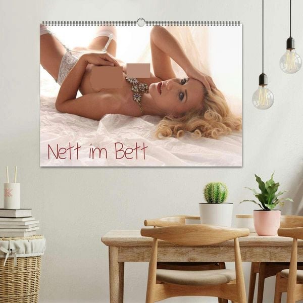 Produktbild: Nett im Bett (Wandkalender 2026 DIN A2 quer), CALVENDO Monatskalender
